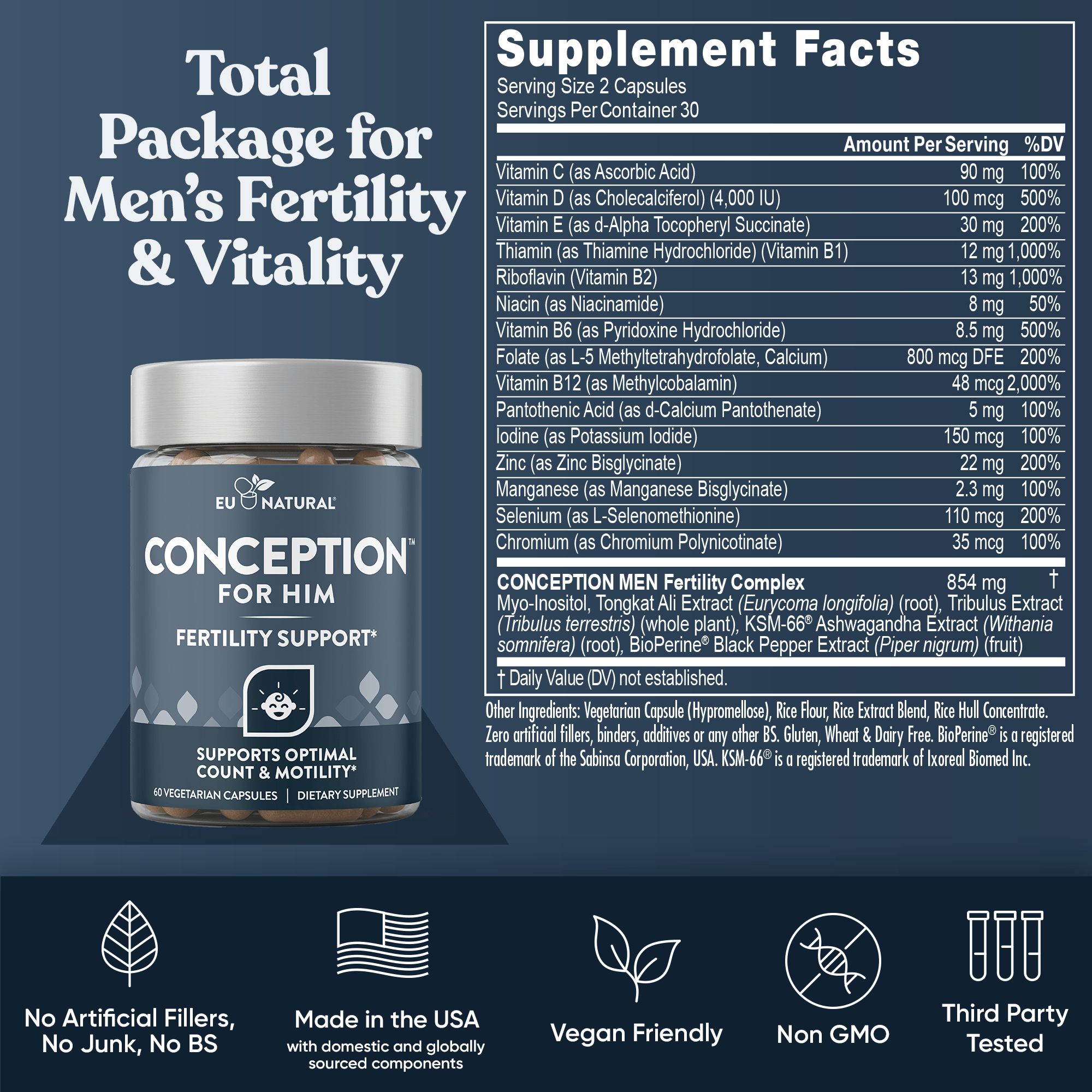 Eu Natural Conception for Her + Conception for Him Bundle