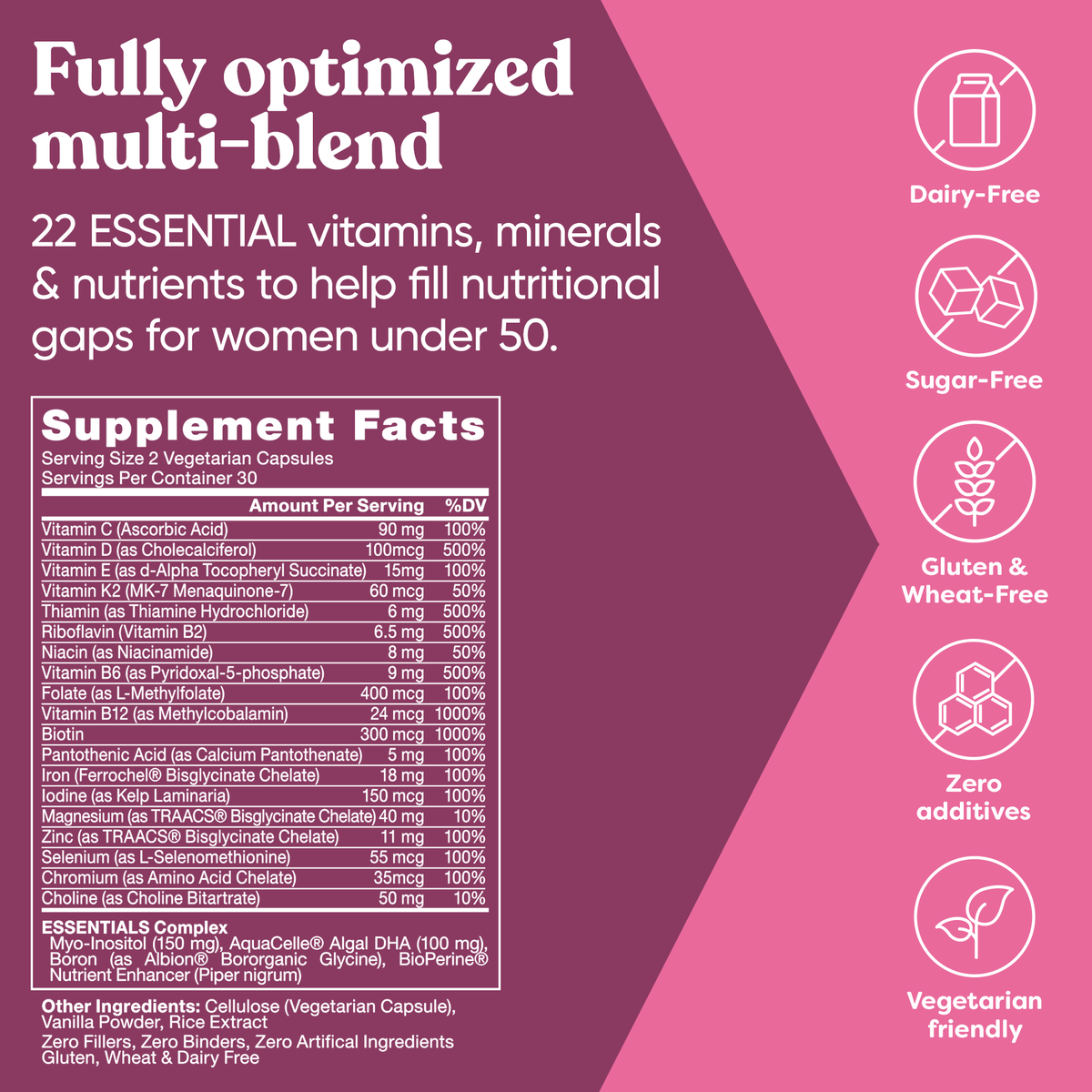 Eu Natural NEXT GEN FOR HER MULTIVITAMIN FOR WOMEN (formally known as ESSENTIALS, packaging may vary)