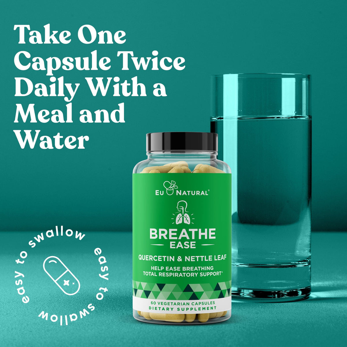 Eu Natural BREATHE EASE Sinus &amp; Lungs Respiratory Health (3 Pack)