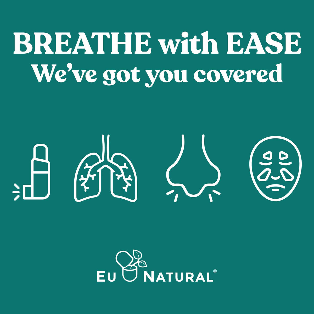 Eu Natural BREATHE EASE Sinus &amp; Lungs Respiratory Health (3 Pack)