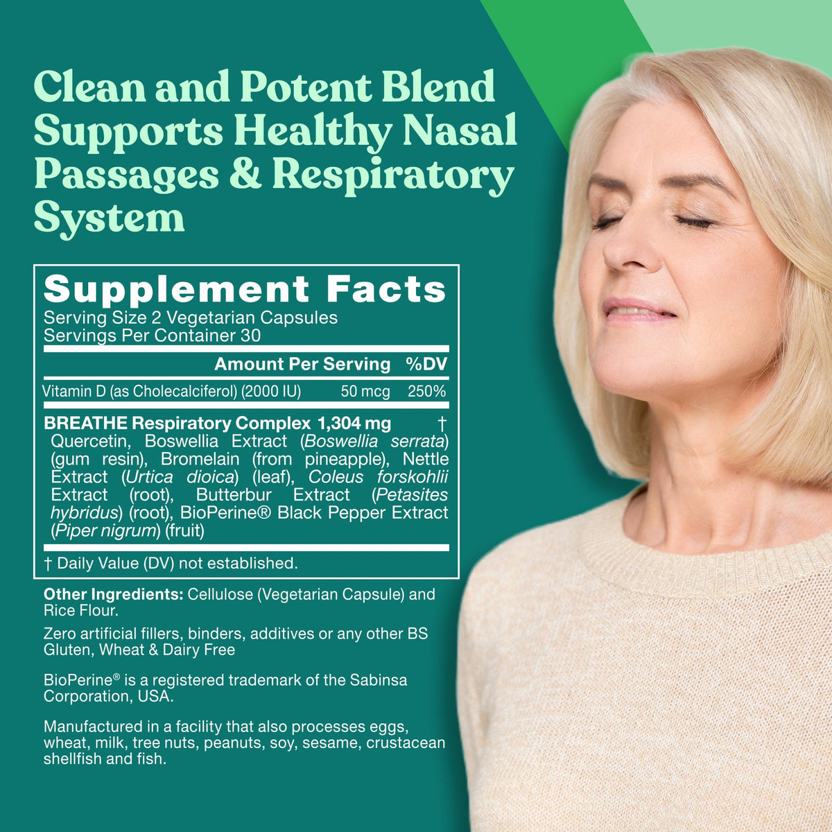 Eu Natural BREATHE Sinus &amp; Lungs Respiratory Health BOGO 50% Off (6 Pack)