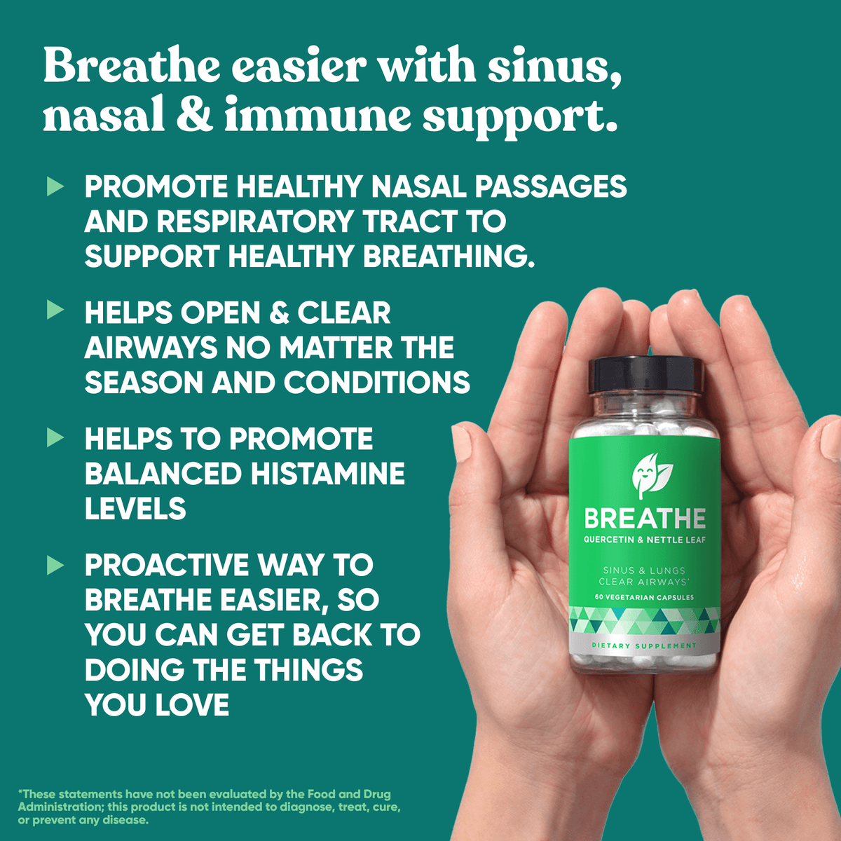 Eu Natural BREATHE Sinus &amp; Lungs Respiratory Health BOGO 50% Off (6 Pack)