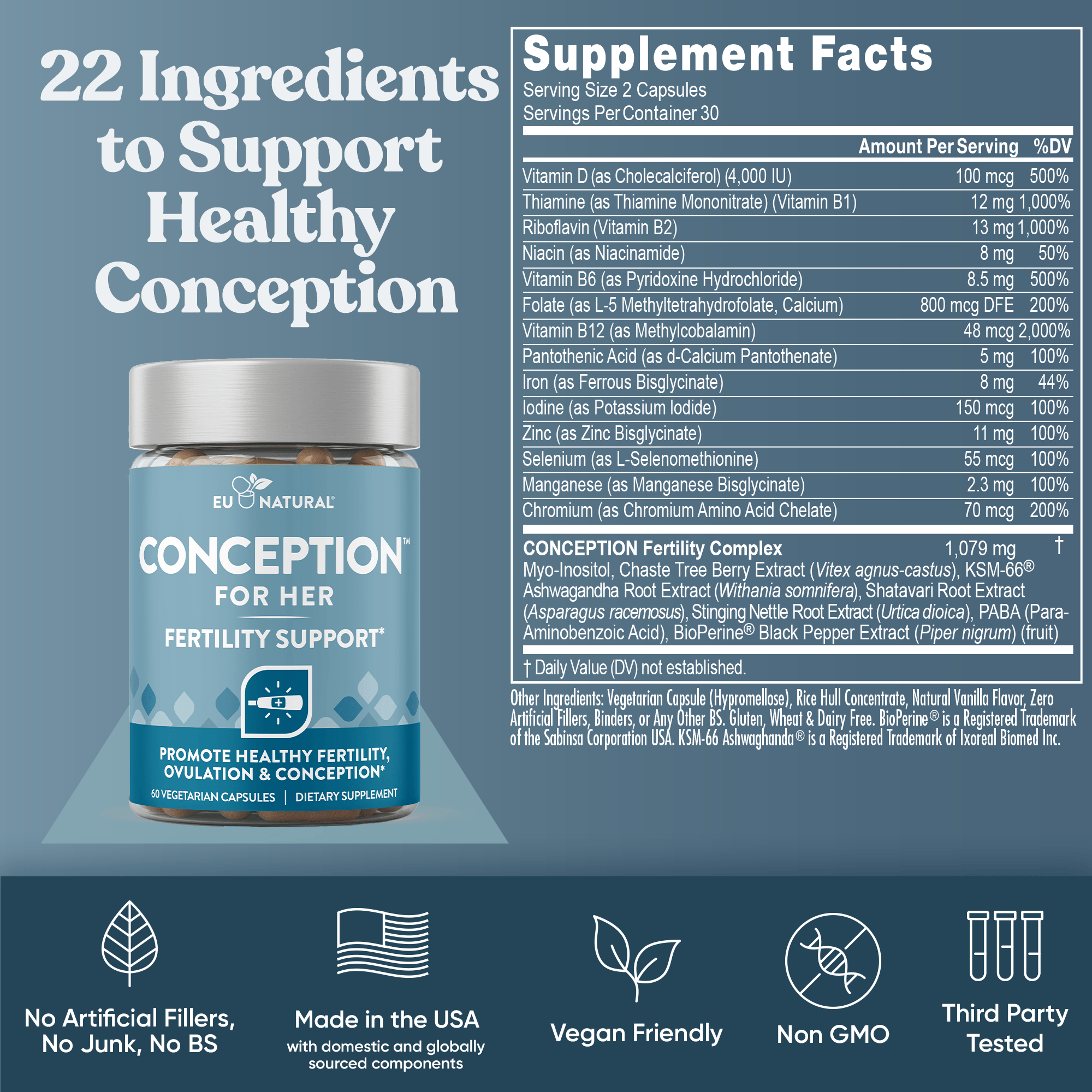 Eu Natural Conception for Her + Conception for Him Bundle