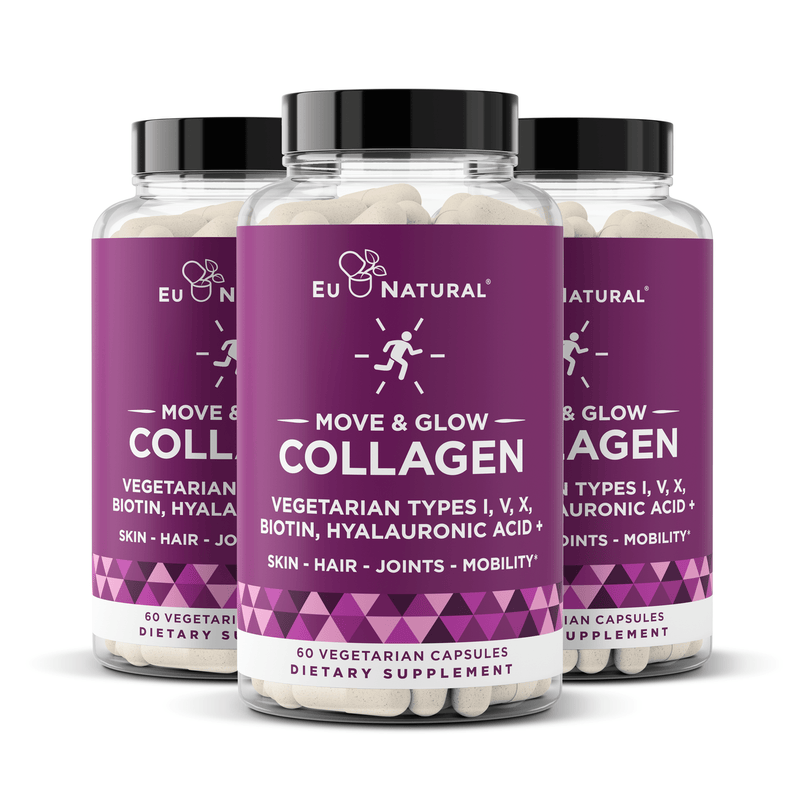 Eu Natural MOVE & GLOW COLLAGEN – Vegetarian Collagen Blend (3 pack)