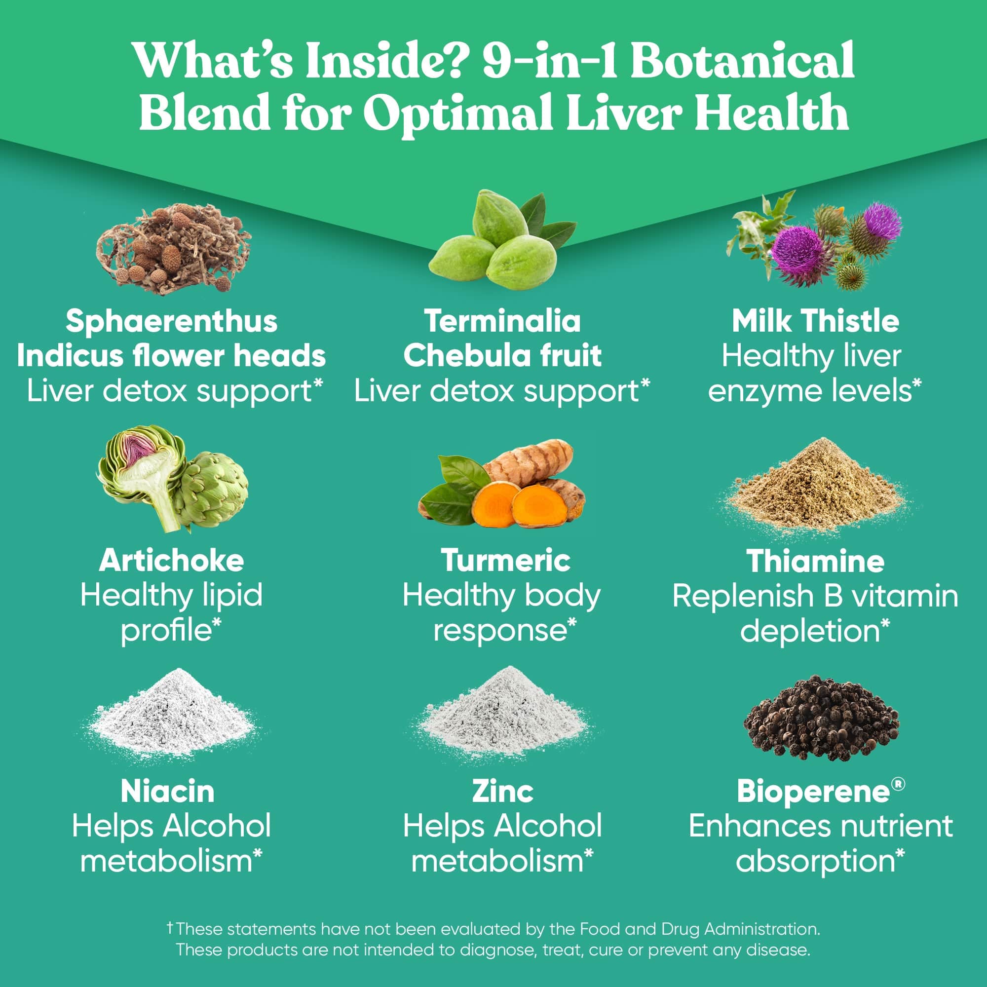 Supplements for enhancing the bodys natural detoxification processes