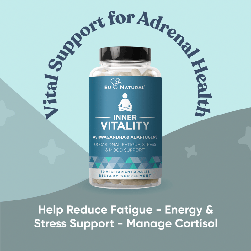 Eu Natural VITALITY Adrenal Support & Fatigue Fighter (3 Pack)