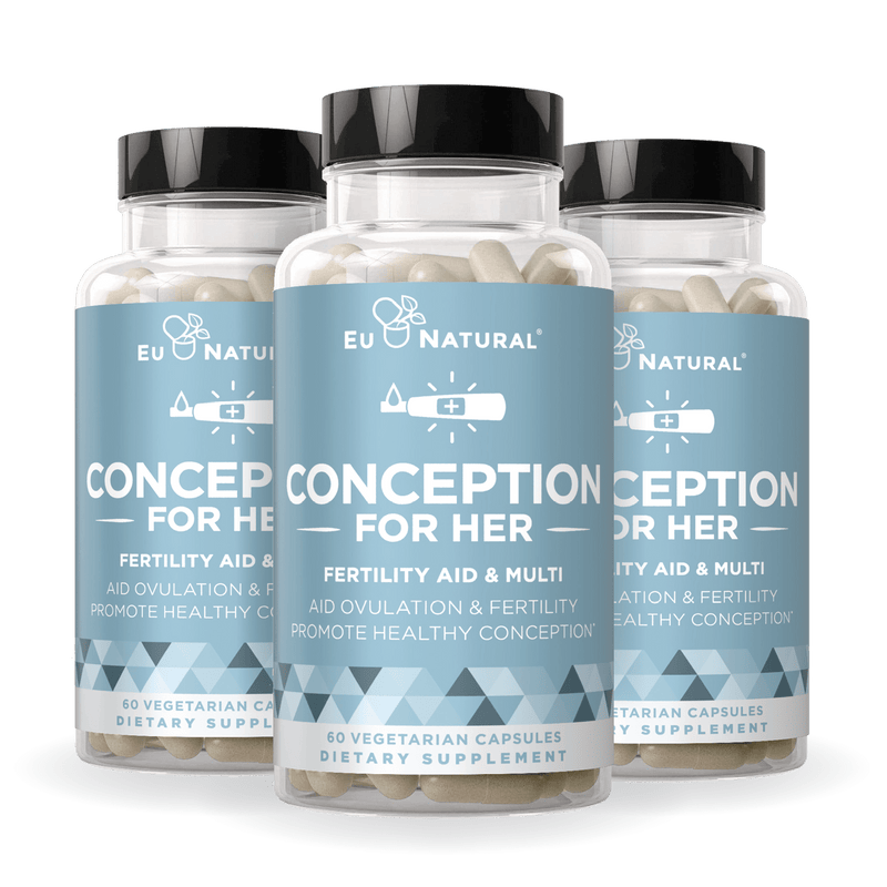 Eu Natural CONCEPTION FOR HER  Fertility Aid & Multi (3 Pack)