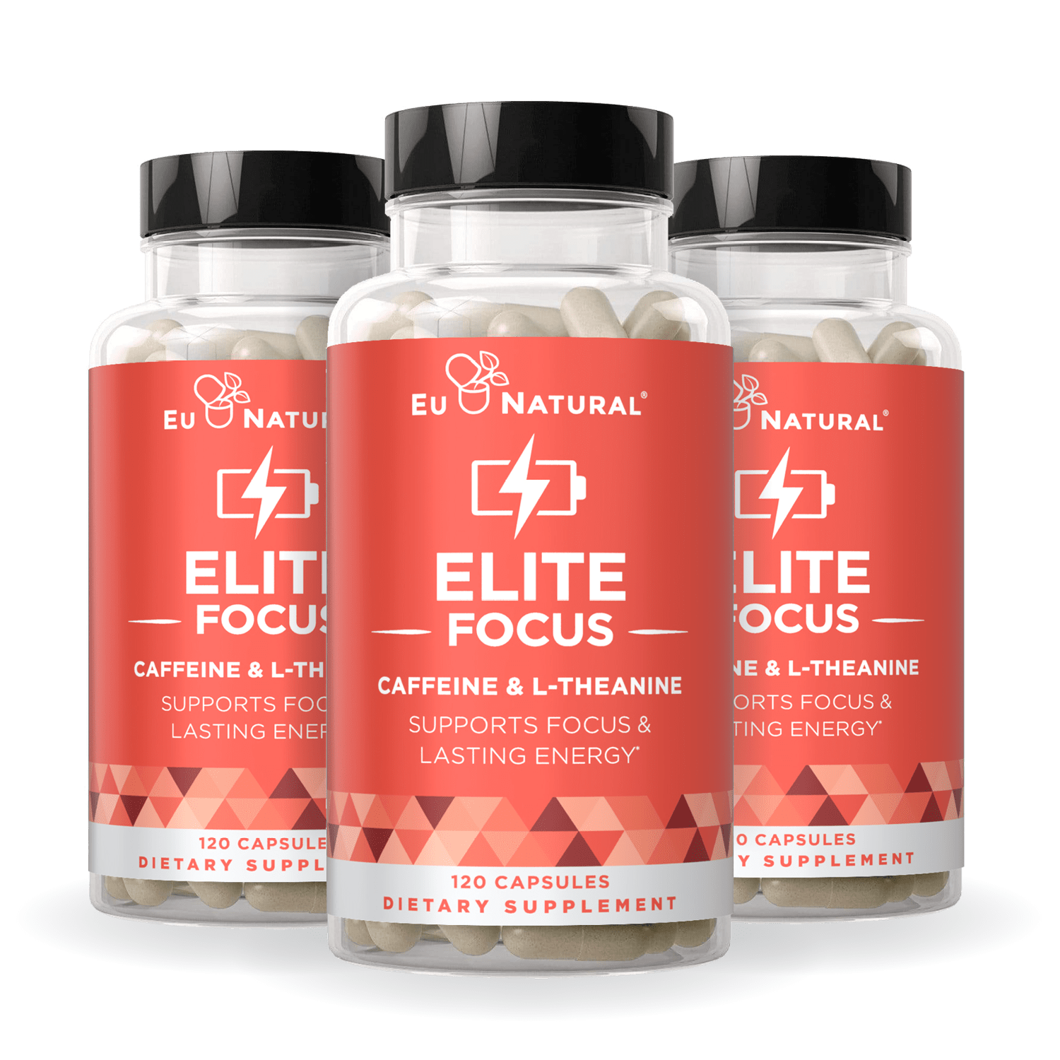 Eu Natural ELITE FOCUS <br>Clinically Researched Nootropic Blend<br> (3 Pack)