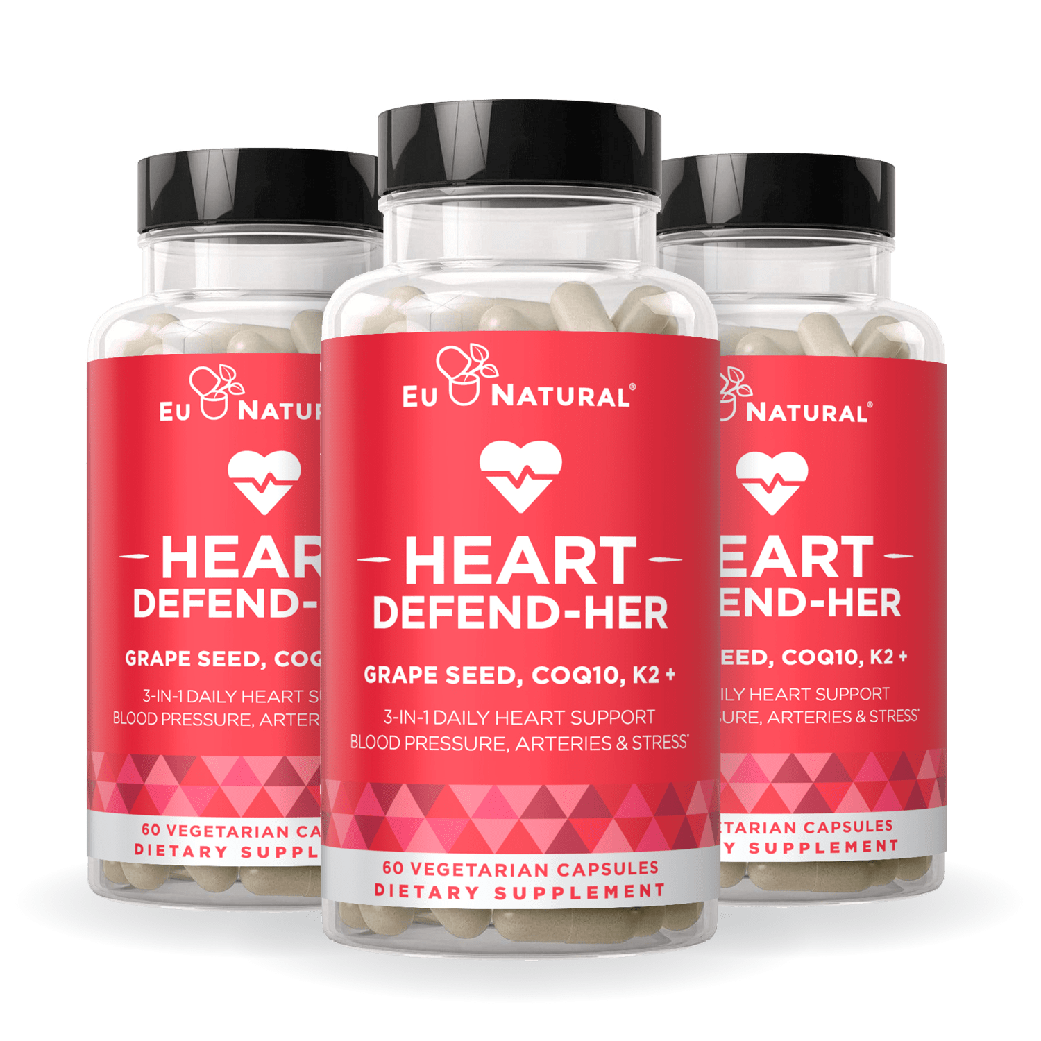 Eu Natural HEART DEFEND-HER 3-IN-1 DAILY Women’s Heart Support (3 Pack)