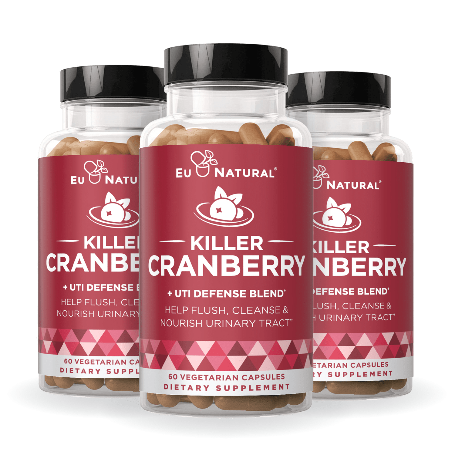 Eu Natural KILLER CRANBERRY Urinary Tract Supplement - 3 Pack