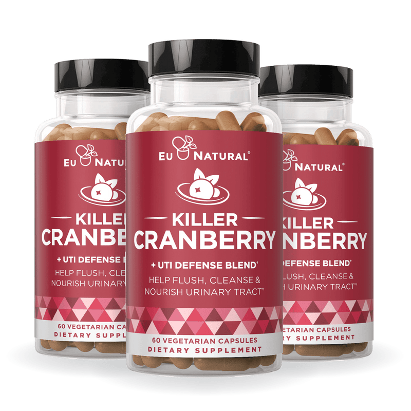 Eu Natural KILLER CRANBERRY Urinary Tract Supplement - 3 Pack