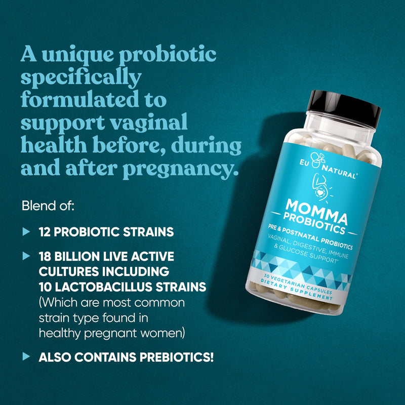 Eu Natural MOMMA PROBIOTICS  Probiotics For Every Stage of Motherhood (3 Pack)