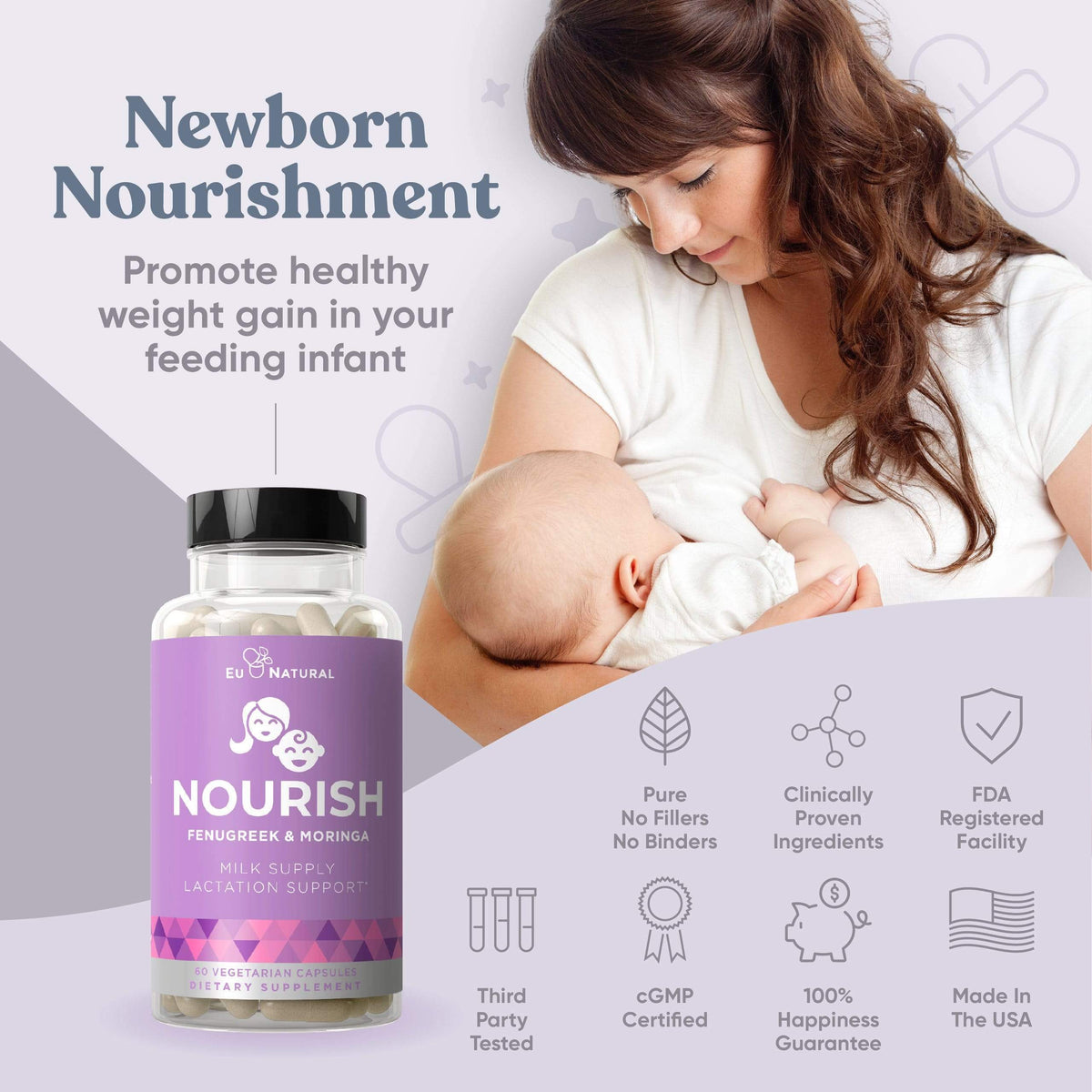 Eu Natural NOURISH Lactation Support Postnatal Vitamins