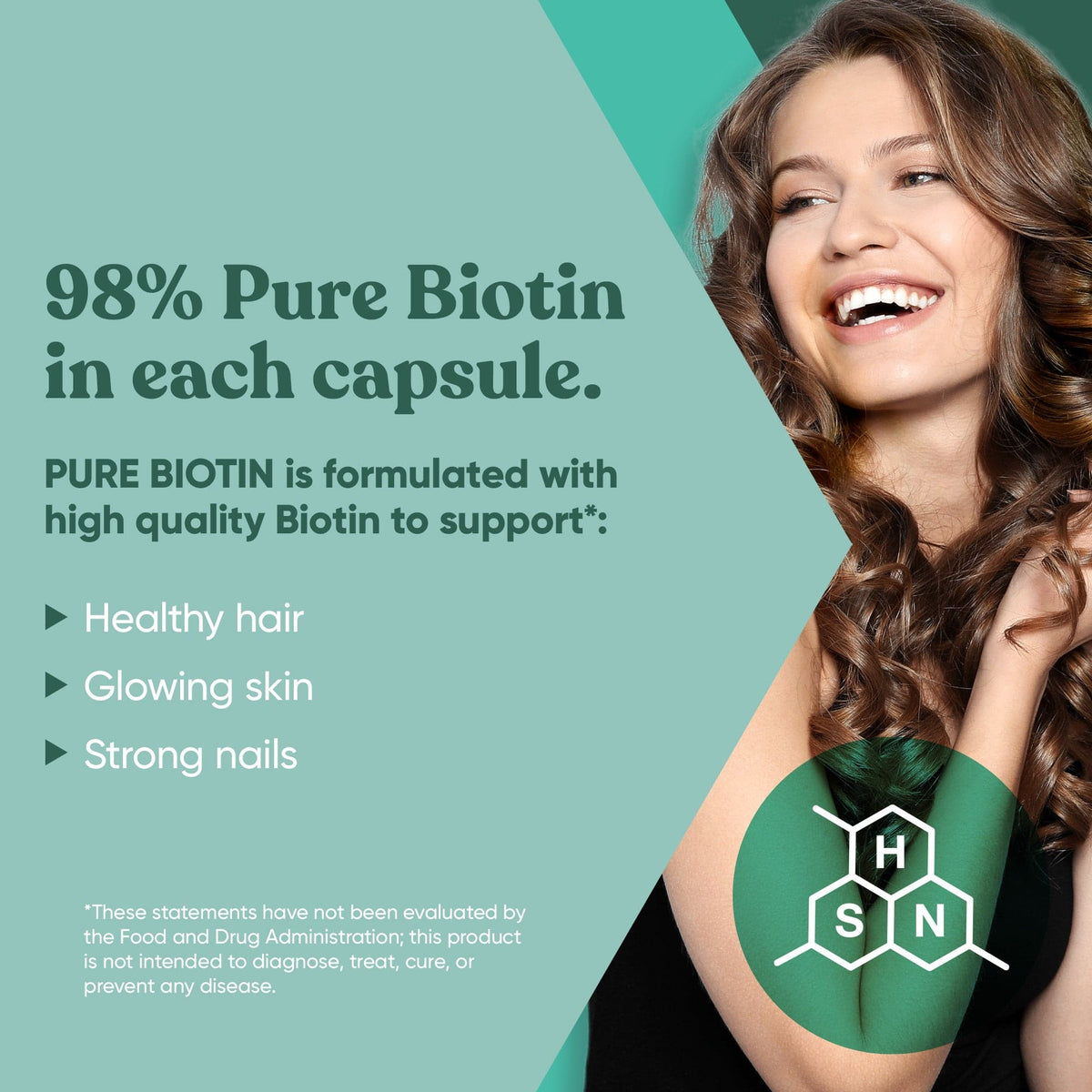 Eu Natural PURE BIOTIN &lt;br&gt;Hair, Skin, and Nail Booster &lt;br&gt;(6 Pack)