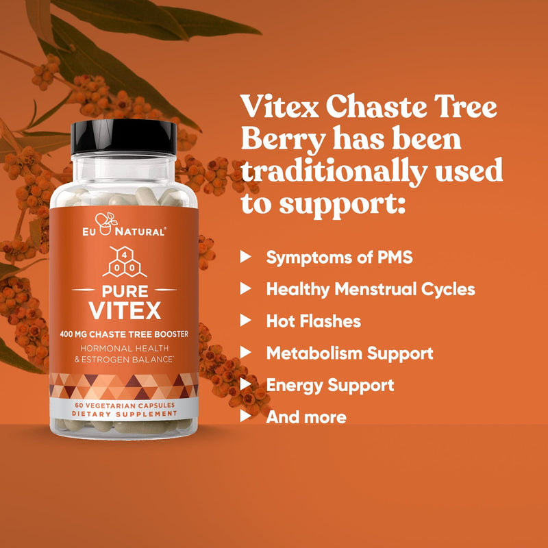 Eu Natural PURE VITEX <br>Chaste Tree Hormone & Estrogen Balance <br>(6 Pack)
