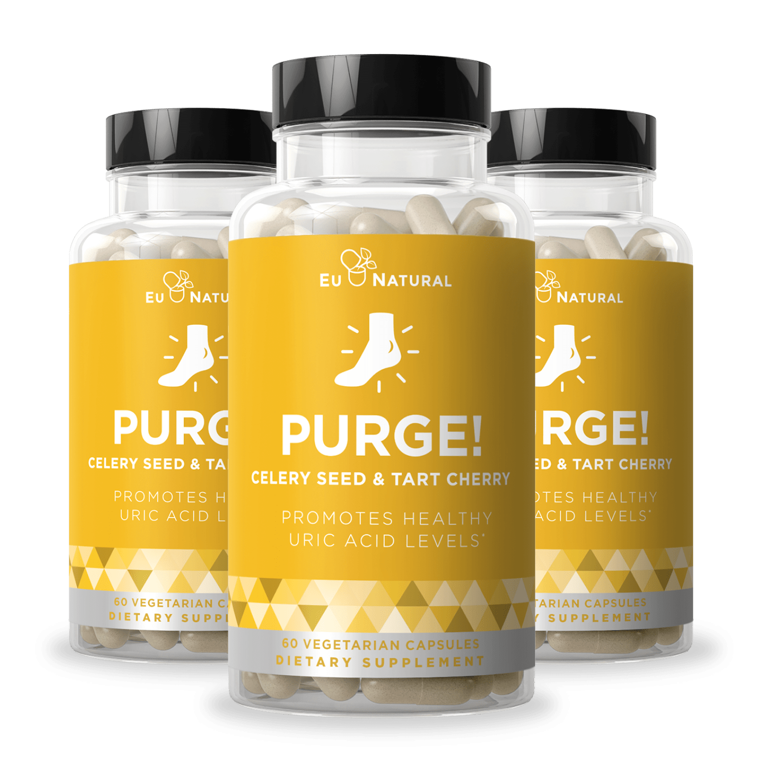 Eu Natural PURGE! Uric Acid Cleanse & Joint Health (3 Pack)