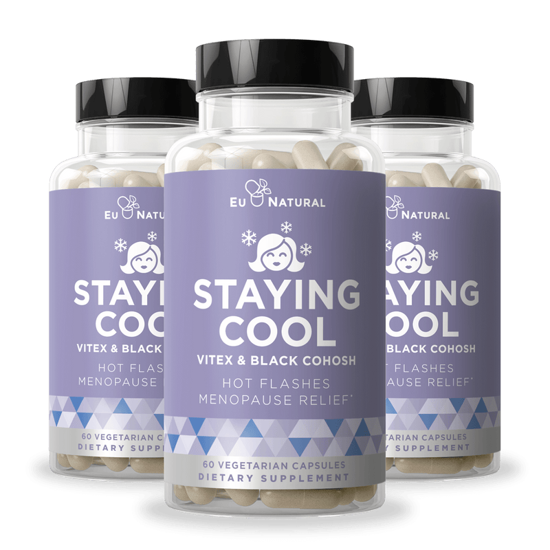 Eu Natural STAYING COOL Hot Flashes & Menopause Relief (3 Pack)