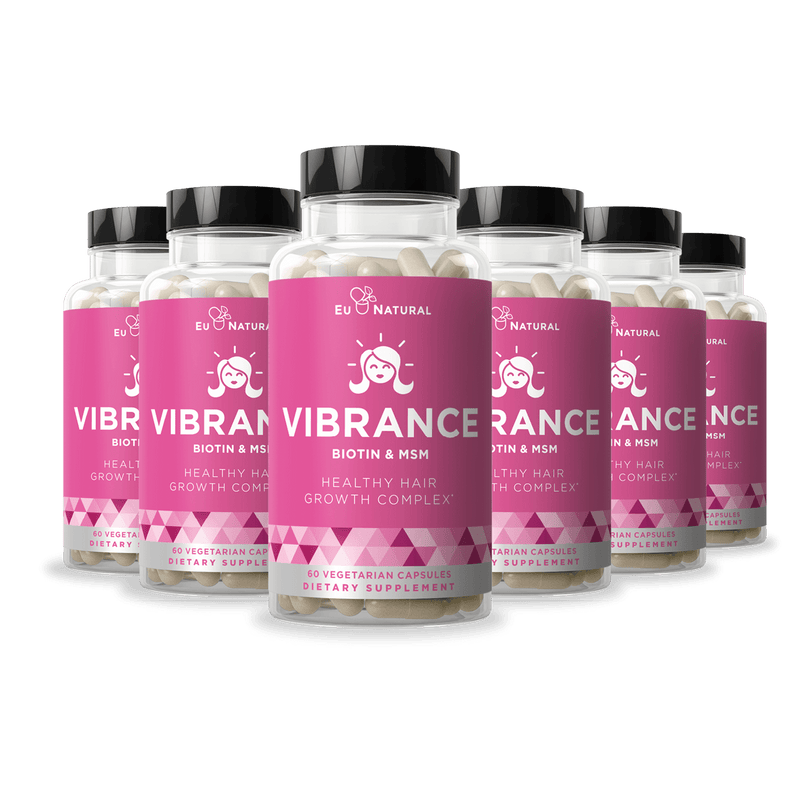 Eu Natural VIBRANCE Healthy Hair Vitamins (6 Pack)