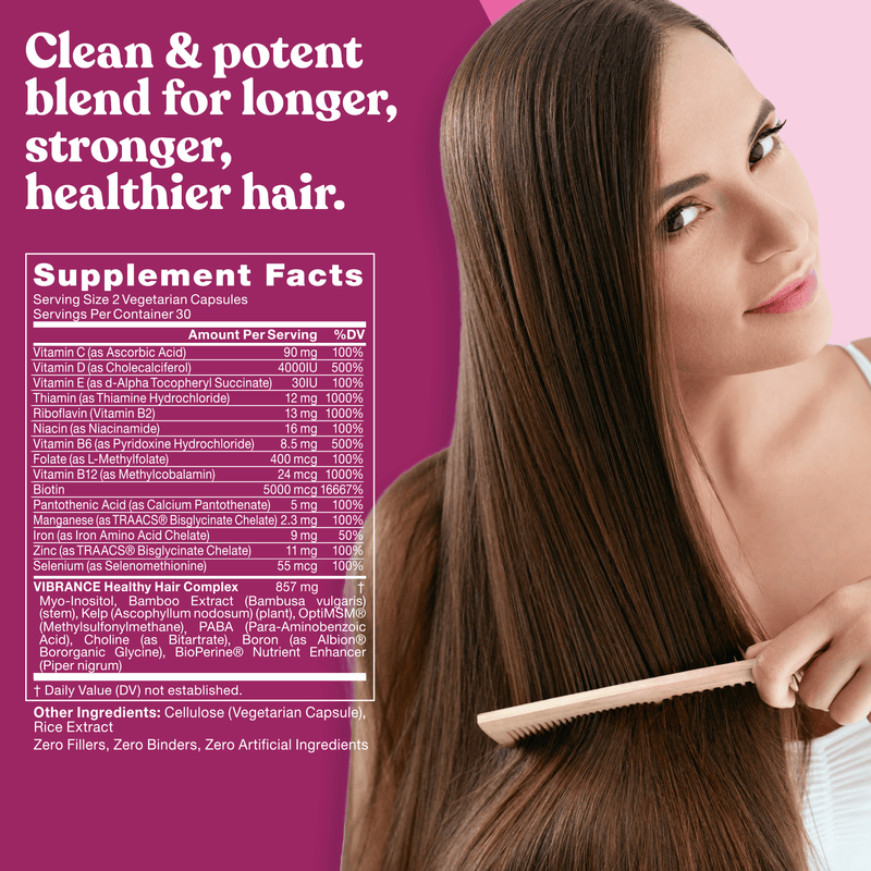 Eu Natural VIBRANCE Healthy Hair Vitamins (6 Pack)